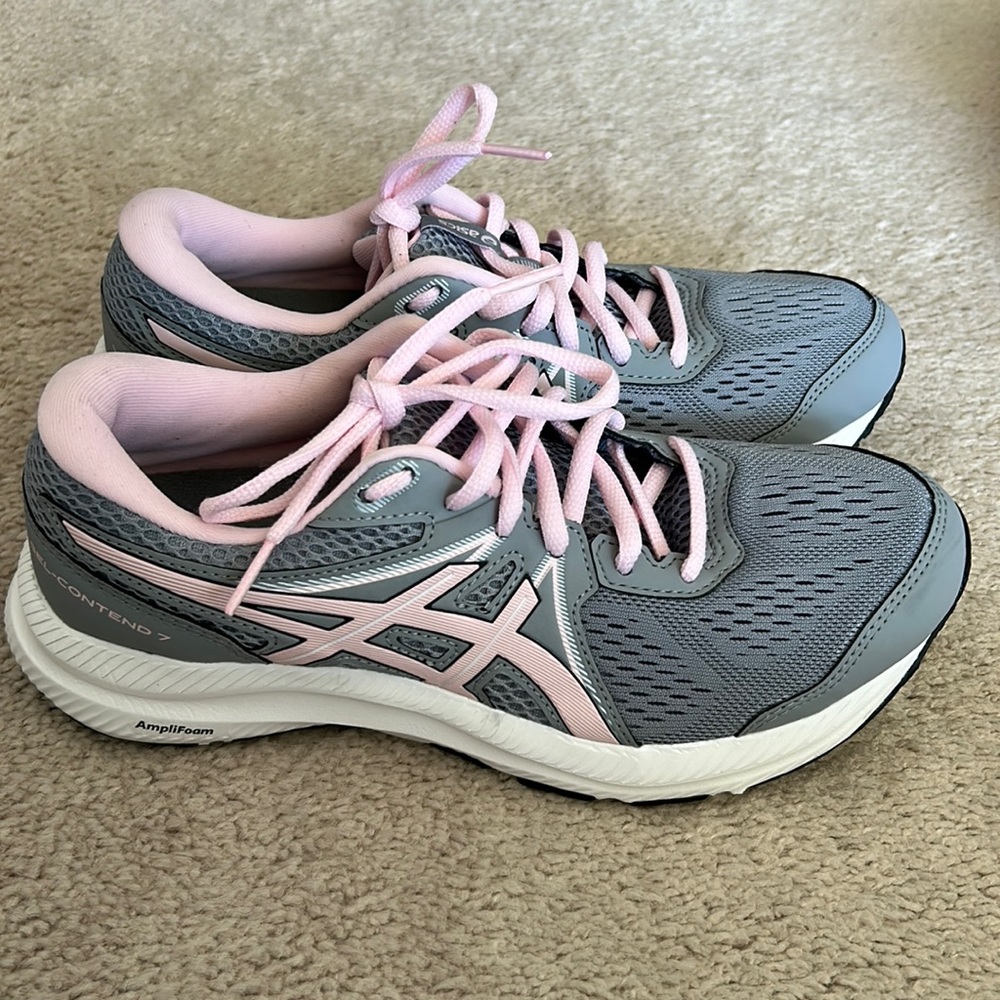 Asics Women's Athletic Shoes - Gray and Pink